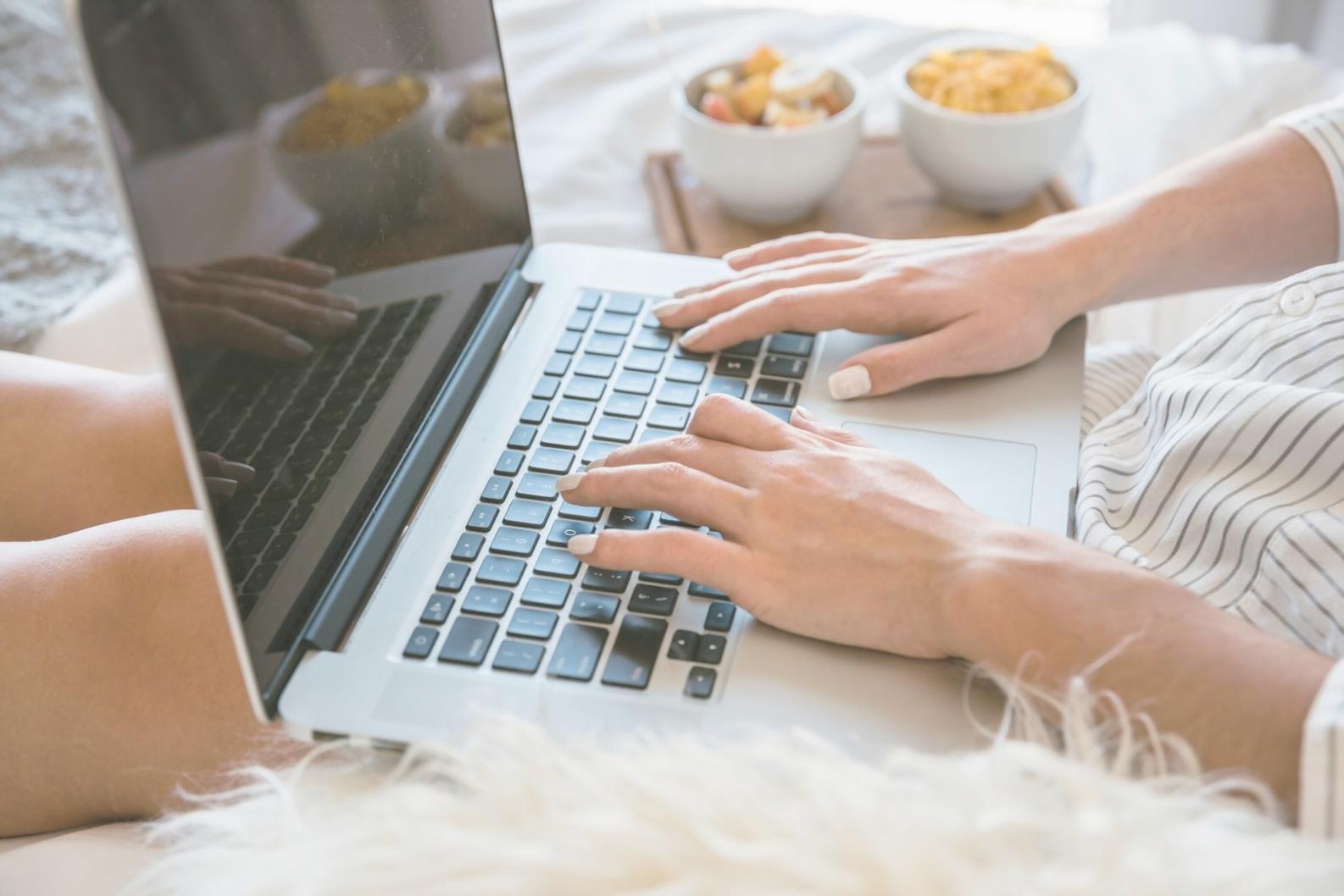 Professional workspace with financial analysis tools and budget planning materials
